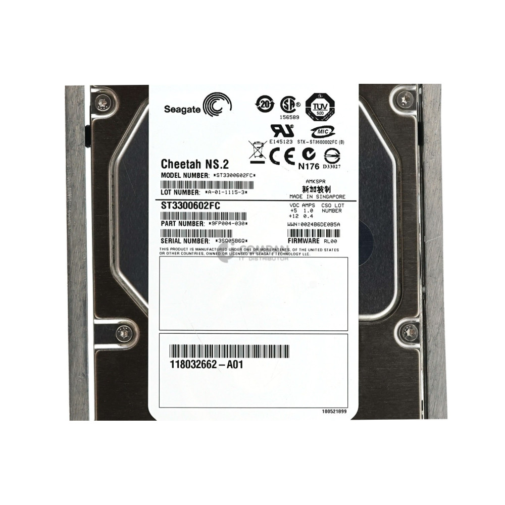 005048953 EMC HDD 300GB 10K FATA 2/4G 3.5" LFF